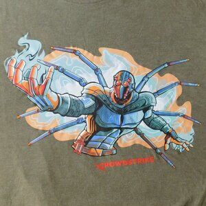 T Shirt Crowdstrike Spider Robot Anime Style Graphic Adult Size L Large